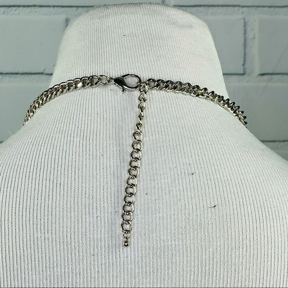 T&J Designs SILVER Pearls & Chains Necklace - Picture 5 of 10